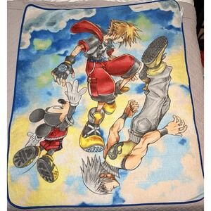 Very Rare Kingdom Hearts 3D Plush Throw Blanket  Dream Drop Distance Mickey